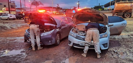 Em Itaituba/PA, a PRF recupera veículos com registro de roubo em Cuiabá e Camaragibe