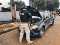 No Sudoeste do Pará, a PRF recupera cinco veículos e apreende munições