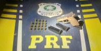 PRF apreende arma de fogo durante fiscalização na BR-230, em Placas/PA