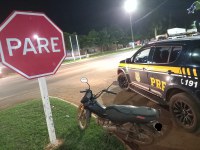 PRF apreende adolescente dirigindo motocicleta furtada, em Dom Eliseu/PA