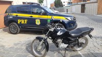 Motocicleta roubada e adquirida através de rede social é recuperada pela PRF na Paraíba