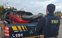 PRF apreende motocicleta adulterada no município de Queimadas/PB