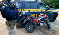 PRF apreende moto adulterada em Mamanguape-PB