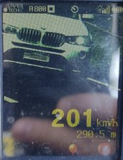 BMW a 201 km/h