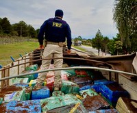 PRF no Paraná apreende 10 toneladas de maconha e faz a maior apreensão do ano no estado