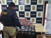 PRF e Polícia Civil prendem mulher com mais de 30 quilos de maconha no Paraná