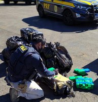 PRF recupera veículo roubado e apreende quase meia tonelada de maconha no Paraná