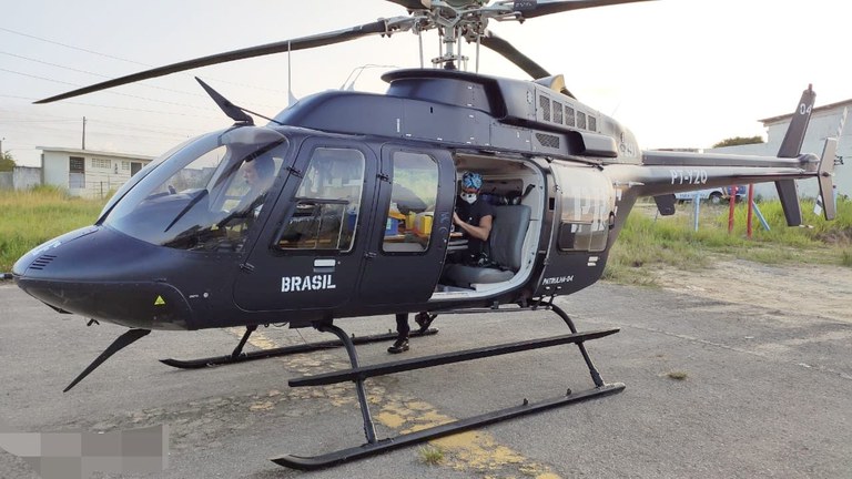 PRF e SAMU realizam transporte aéreo de coração de Caruaru até Recife