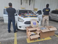 Carga roubada de 2,4 mil maços de cigarro é recuperada no Cabo de Santo Agostinho