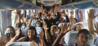 PRF realiza ação educativa com passageiros de ônibus em Picos