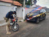 Em Barão de Grajaú/MA: PRF apreende motocicleta adulterada e prende mulher pelo crime de Receptação
