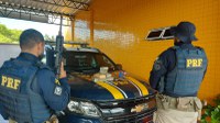 PRF apreende arma de fogo artesanal e maconha durante fiscalização de ônibus em Floriano/PI