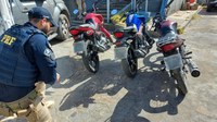 Em duas horas PRF apreende três motocicletas adulteradas