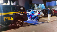 Em Floriano, PRF apreende motocicleta adulterada com documentação falsificada