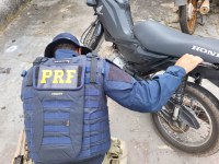 PRF no Piauí apreendeu uma motocicleta adulterada em Barão de Grajaú/MA