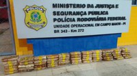 Em Campo Maior, homem é preso pela PRF com 56 de tabletes de pasta base de cocaína avaliados em ¨R$6,8 milhões