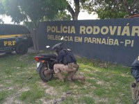 PRF apreende motocicleta adulterada durante fiscalização em Parnaíba (PI)
