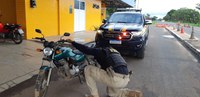PRF recupera motocicleta com registro de furto em Floriano