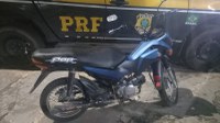 Em Floriano, PRF recupera motocicleta roubada há um ano e prende homem acusado de Receptação