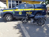 Em Teresina, PRF recupera na BR 316 uma motocicleta roubada 24h antes