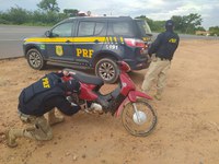 Em Redenção do Gurguéia/PI: PRF recupera na BR 135 motocicleta adulterada e prende homem pelo crime de Receptação