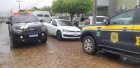Em Piripiri, PRF e Polícia Civil recuperam veículo roubado na cidade de Teresina