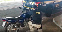 Em Piripiri, PRF recupera na BR 343 uma motocicleta que havia sido Furtada