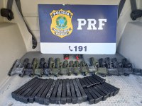 PRF apreende armas de fogo e munições em Piraí - RJ