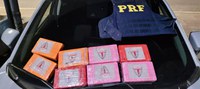 PRF apreende aproximadamente 8 quilos de pasta base de cocaína em Três Rios-RJ