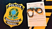PRF cumpre mandado de prisão pelo crime de receptação na BR-116 em Resende-RJ