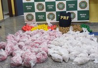 PRF apreende mais de 20 mil 'sacolés' de cocaína na Baixada Fluminense