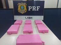 PRF apreende aproximadamente 7 kg de cocaína em Ônibus Interestadual na BR 116