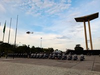 PRF realiza escolta do presidente Jair Bolsonaro durante o evento de Motociata no Rio de Janeiro