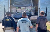 PRF e Polícia Civil recuperam carga e prendem 3 pessoas em Duque de Caxias