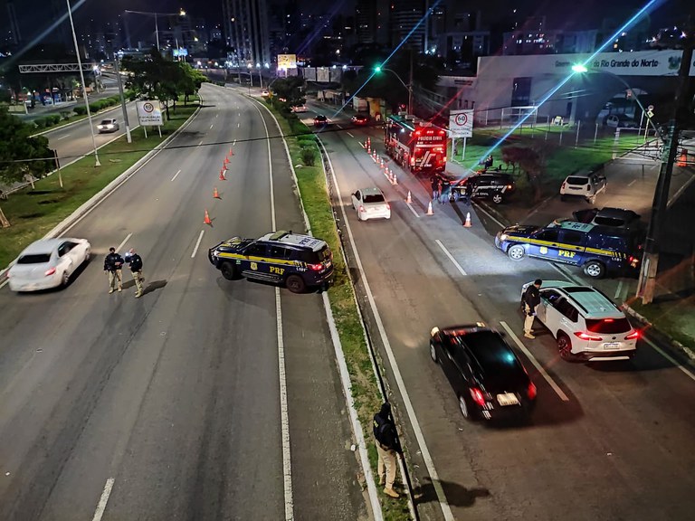 Polícia Rodoviária Federal realiza ação coordenada de segurança viária em ação integrada com a Polícia Civil no Rio Grande do Norte