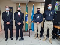 Superintendente da Polícia Rodoviária Federal (PRF) visita sede da PF em Natal/RN