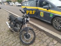 Após perseguição em Vacaria/RS PRF prende homem com motocicleta furtada