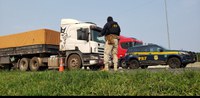 PRF flagra caminhão com quase 17 toneladas de excesso de peso em Veranópolis