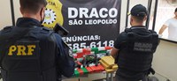 Criminoso é preso com drogas, armas e munições durante trabalho integrado entre PRF e PC