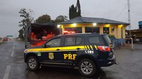 PRF apreende caminhão transportando carga milionária em Eldorado do Sul