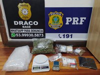 PRF e DRACO fecham ponto de venda de drogas em Bagé