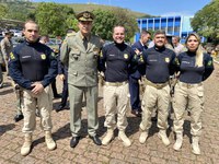PRF participa da solenidade de troca do comando da Brigada Militar