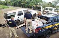 PRF prende contrabandista com 1.000 litros de agrotóxicos ilegais