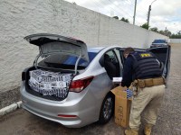 PRF prende homem transportando cigarros contrabandeados em São Lourenço do Sul