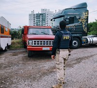 PRF recupera caminhão em Bento Gonçalves