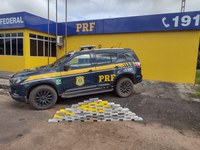 Em Porto Velho/RO, PRF apreende mais de 70 Kg de cocaína