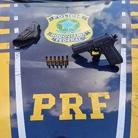 Em apenas 48 horas, PRF apreende duas armas de fogo e dezenas de munições em Vilhena/RO
