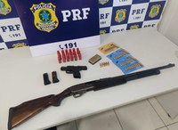 Em Vilhena/RO, homem é flagrado portando pistola e espingarda calibre 12