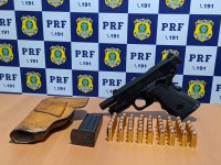 Em Rondônia, PRF apreende três armas de fogo no final de semana