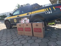 Em Jaru/RO, PRF apreende mais de 8 mil maços de cigarro contrabandeados